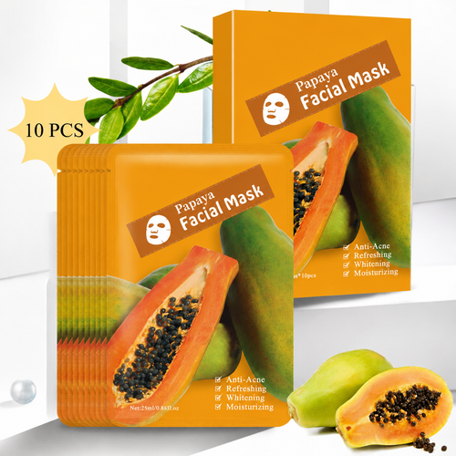 Papaya-Gesichtstuchmaske
